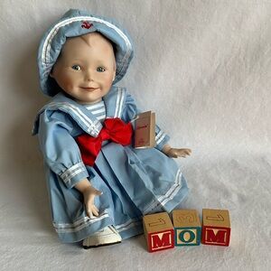 Knowles “Amanda” porcelain doll by artist Yolanda Bello